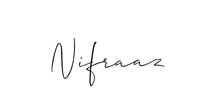Also You can easily find your signature by using the search form. We will create Nifraaz name handwritten signature images for you free of cost using Allison_Script sign style. Nifraaz signature style 2 images and pictures png