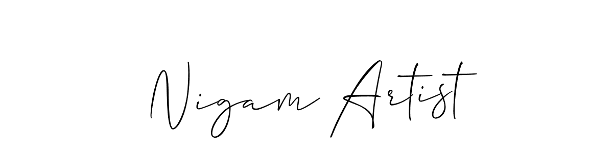 This is the best signature style for the Nigam Artist name. Also you like these signature font (Allison_Script). Mix name signature. Nigam Artist signature style 2 images and pictures png