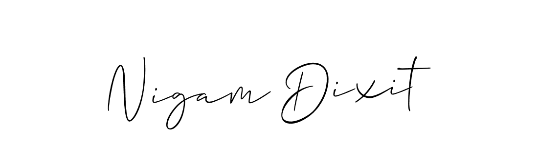 Best and Professional Signature Style for Nigam Dixit. Allison_Script Best Signature Style Collection. Nigam Dixit signature style 2 images and pictures png