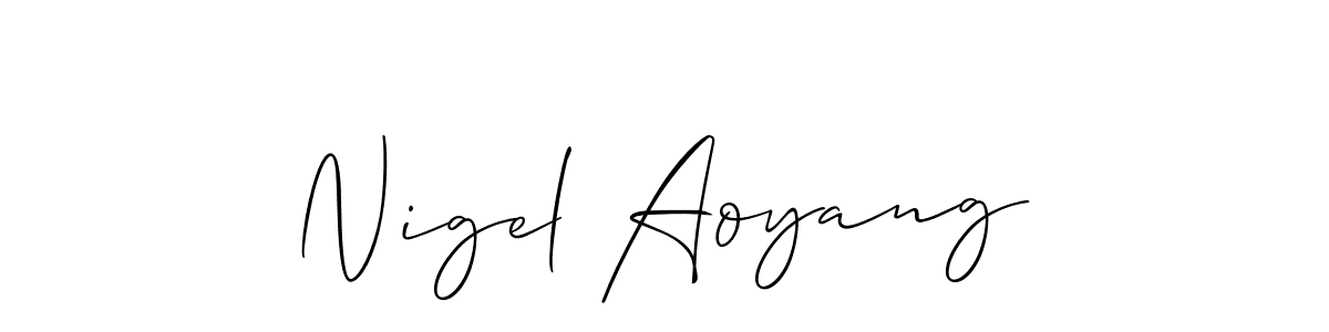 How to Draw Nigel Aoyang signature style? Allison_Script is a latest design signature styles for name Nigel Aoyang. Nigel Aoyang signature style 2 images and pictures png