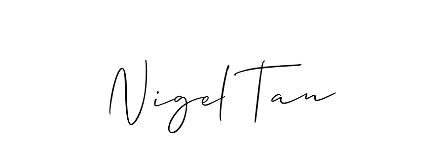 How to make Nigel Tan signature? Allison_Script is a professional autograph style. Create handwritten signature for Nigel Tan name. Nigel Tan signature style 2 images and pictures png