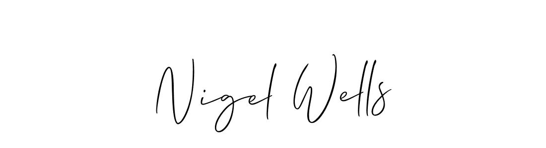 Use a signature maker to create a handwritten signature online. With this signature software, you can design (Allison_Script) your own signature for name Nigel Wells. Nigel Wells signature style 2 images and pictures png