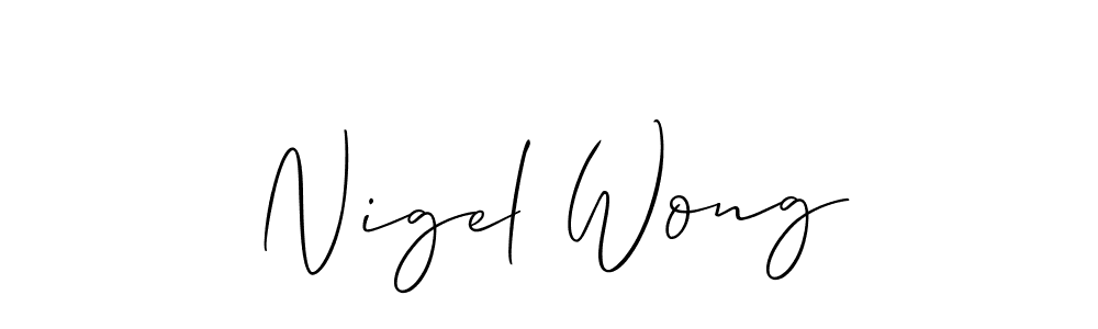 Allison_Script is a professional signature style that is perfect for those who want to add a touch of class to their signature. It is also a great choice for those who want to make their signature more unique. Get Nigel Wong name to fancy signature for free. Nigel Wong signature style 2 images and pictures png