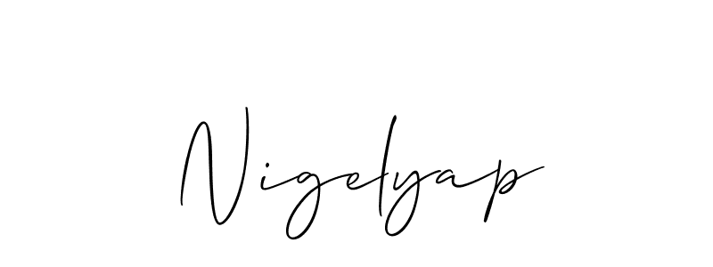 You can use this online signature creator to create a handwritten signature for the name Nigelyap. This is the best online autograph maker. Nigelyap signature style 2 images and pictures png