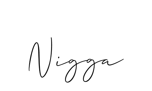 How to Draw Nigga signature style? Allison_Script is a latest design signature styles for name Nigga. Nigga signature style 2 images and pictures png