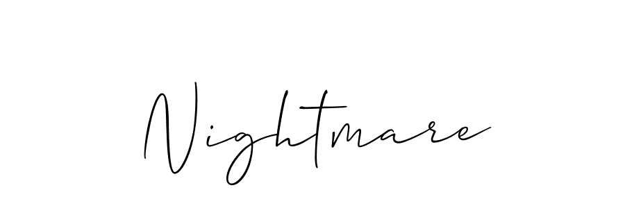 You should practise on your own different ways (Allison_Script) to write your name (Nightmare) in signature. don't let someone else do it for you. Nightmare signature style 2 images and pictures png