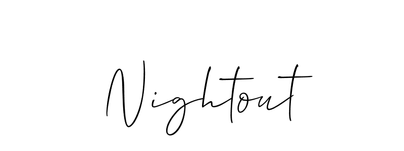 Best and Professional Signature Style for Nightout. Allison_Script Best Signature Style Collection. Nightout signature style 2 images and pictures png