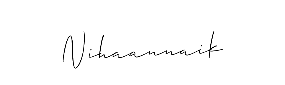 You should practise on your own different ways (Allison_Script) to write your name (Nihaannaik) in signature. don't let someone else do it for you. Nihaannaik signature style 2 images and pictures png