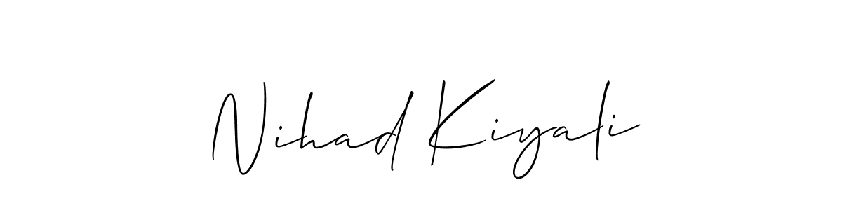 Best and Professional Signature Style for Nihad Kiyali. Allison_Script Best Signature Style Collection. Nihad Kiyali signature style 2 images and pictures png