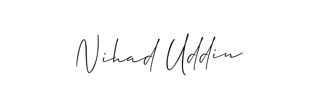 Similarly Allison_Script is the best handwritten signature design. Signature creator online .You can use it as an online autograph creator for name Nihad Uddin. Nihad Uddin signature style 2 images and pictures png