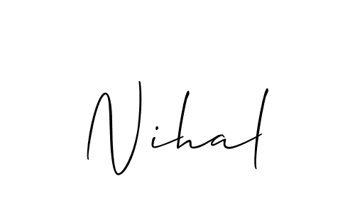 How to Draw Nihal signature style? Allison_Script is a latest design signature styles for name Nihal. Nihal signature style 2 images and pictures png