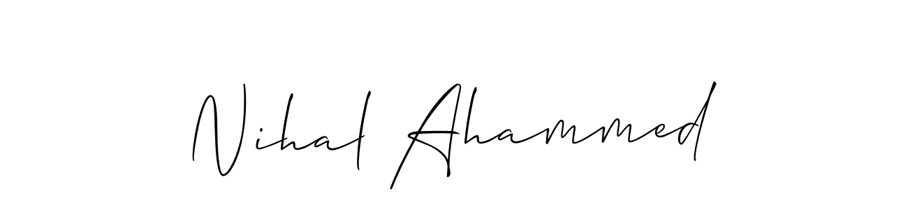 Here are the top 10 professional signature styles for the name Nihal Ahammed. These are the best autograph styles you can use for your name. Nihal Ahammed signature style 2 images and pictures png