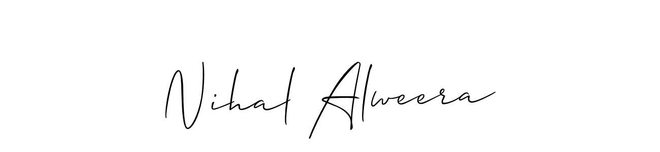 Similarly Allison_Script is the best handwritten signature design. Signature creator online .You can use it as an online autograph creator for name Nihal Alweera. Nihal Alweera signature style 2 images and pictures png