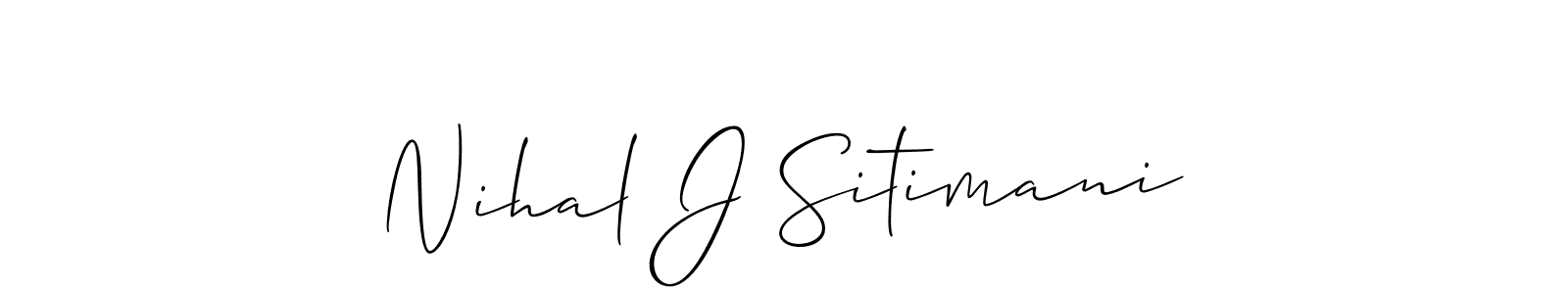 See photos of Nihal J Sitimani official signature by Spectra . Check more albums & portfolios. Read reviews & check more about Allison_Script font. Nihal J Sitimani signature style 2 images and pictures png