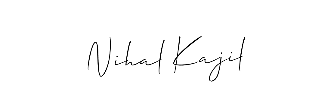 Also we have Nihal Kajil name is the best signature style. Create professional handwritten signature collection using Allison_Script autograph style. Nihal Kajil signature style 2 images and pictures png