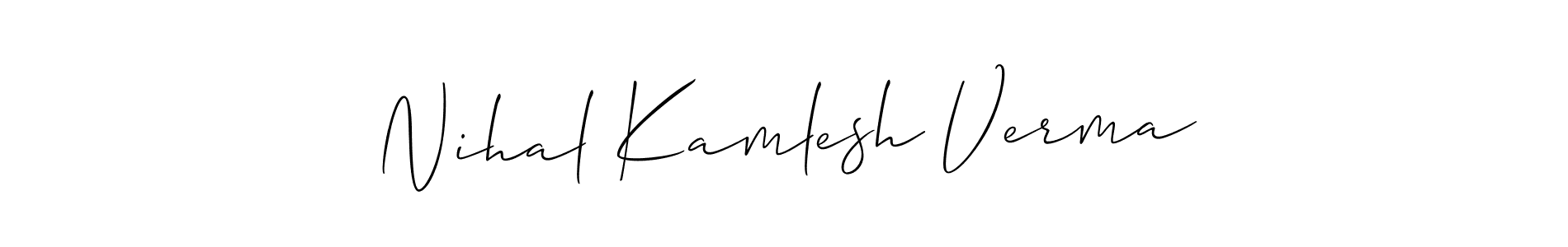 Here are the top 10 professional signature styles for the name Nihal Kamlesh Verma. These are the best autograph styles you can use for your name. Nihal Kamlesh Verma signature style 2 images and pictures png