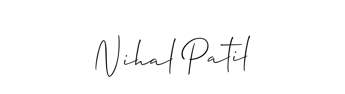 Best and Professional Signature Style for Nihal Patil. Allison_Script Best Signature Style Collection. Nihal Patil signature style 2 images and pictures png