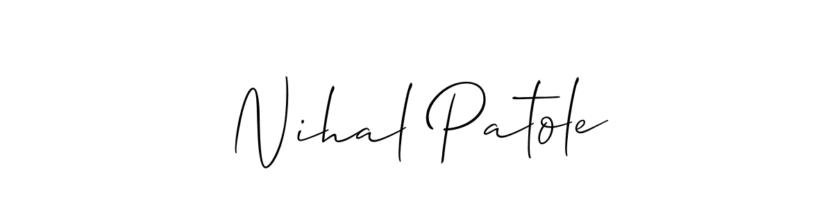 Make a beautiful signature design for name Nihal Patole. Use this online signature maker to create a handwritten signature for free. Nihal Patole signature style 2 images and pictures png