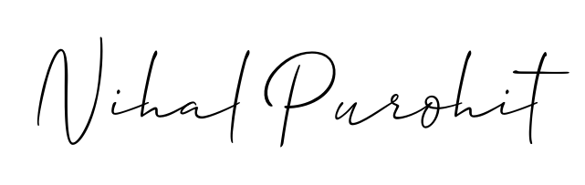 Allison_Script is a professional signature style that is perfect for those who want to add a touch of class to their signature. Get Nihal Purohit name fancy signature for free. Nihal Purohit signature style 2 images and pictures png