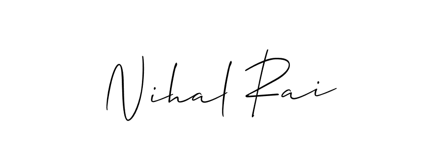 Also we have Nihal Rai name is the best signature style. Create professional handwritten signature collection using Allison_Script autograph style. Nihal Rai signature style 2 images and pictures png