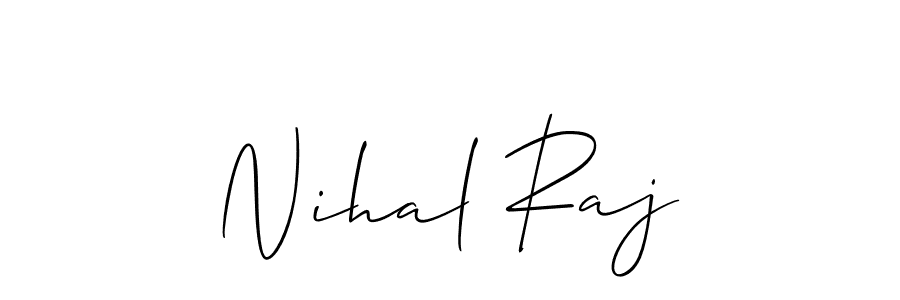 It looks lik you need a new signature style for name Nihal Raj. Design unique handwritten (Allison_Script) signature with our free signature maker in just a few clicks. Nihal Raj signature style 2 images and pictures png