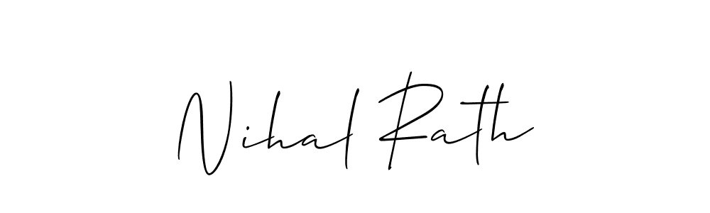 It looks lik you need a new signature style for name Nihal Rath. Design unique handwritten (Allison_Script) signature with our free signature maker in just a few clicks. Nihal Rath signature style 2 images and pictures png