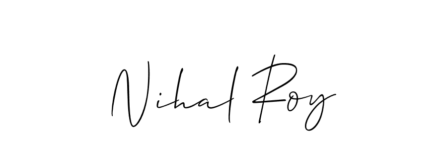 How to make Nihal Roy signature? Allison_Script is a professional autograph style. Create handwritten signature for Nihal Roy name. Nihal Roy signature style 2 images and pictures png