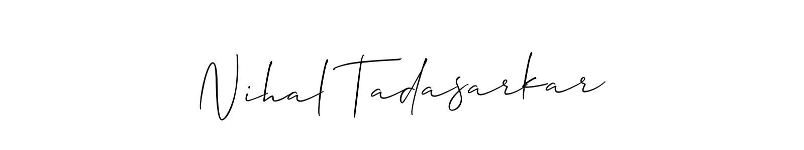 Make a beautiful signature design for name Nihal Tadasarkar. Use this online signature maker to create a handwritten signature for free. Nihal Tadasarkar signature style 2 images and pictures png