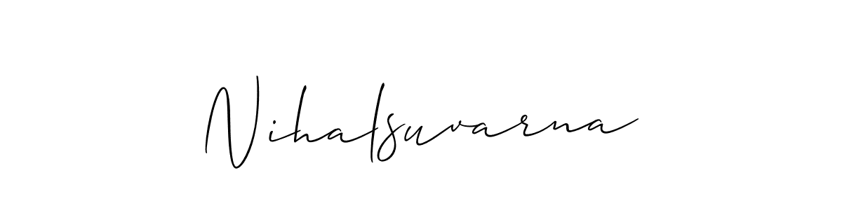 Make a beautiful signature design for name Nihalsuvarna. Use this online signature maker to create a handwritten signature for free. Nihalsuvarna signature style 2 images and pictures png