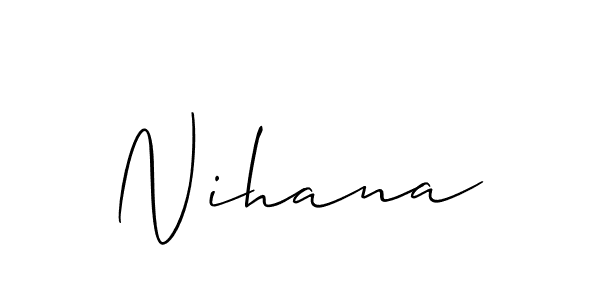 Nihana stylish signature style. Best Handwritten Sign (Allison_Script) for my name. Handwritten Signature Collection Ideas for my name Nihana. Nihana signature style 2 images and pictures png