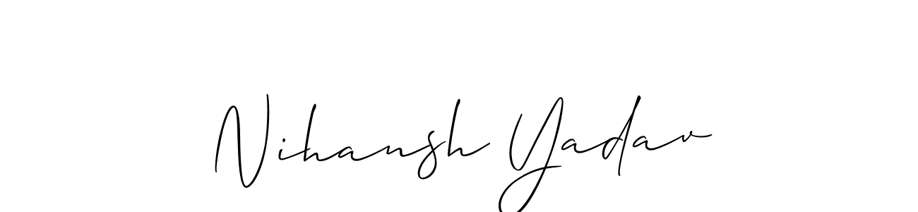 Here are the top 10 professional signature styles for the name Nihansh Yadav. These are the best autograph styles you can use for your name. Nihansh Yadav signature style 2 images and pictures png
