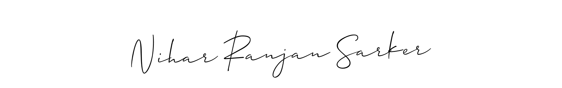 Design your own signature with our free online signature maker. With this signature software, you can create a handwritten (Allison_Script) signature for name Nihar Ranjan Sarker. Nihar Ranjan Sarker signature style 2 images and pictures png