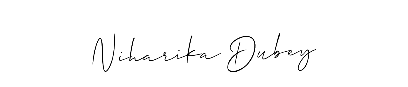 Niharika Dubey stylish signature style. Best Handwritten Sign (Allison_Script) for my name. Handwritten Signature Collection Ideas for my name Niharika Dubey. Niharika Dubey signature style 2 images and pictures png