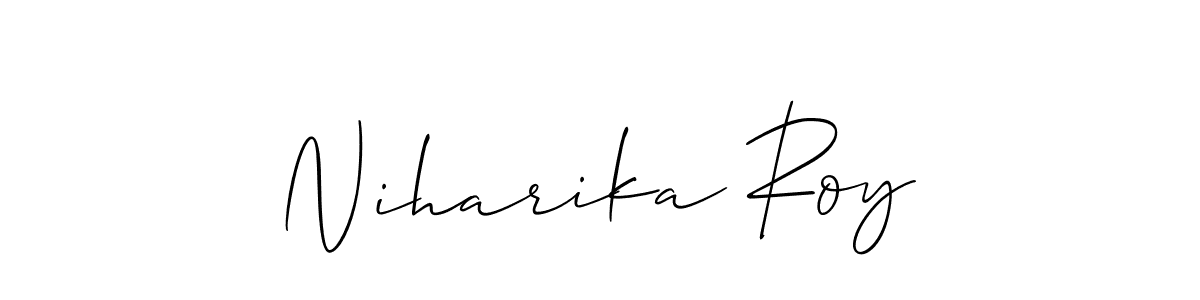 Create a beautiful signature design for name Niharika Roy. With this signature (Allison_Script) fonts, you can make a handwritten signature for free. Niharika Roy signature style 2 images and pictures png