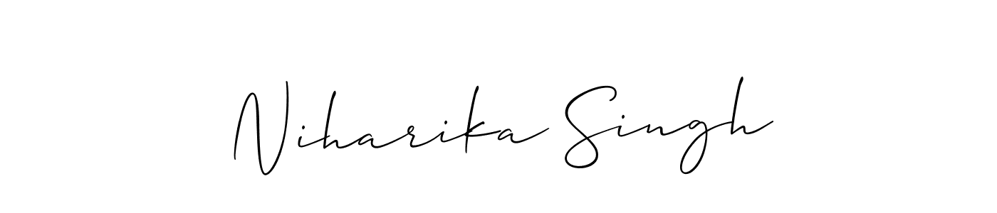 Also we have Niharika Singh name is the best signature style. Create professional handwritten signature collection using Allison_Script autograph style. Niharika Singh signature style 2 images and pictures png
