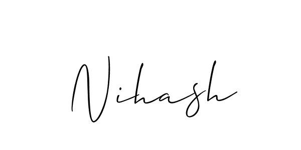 Also we have Nihash name is the best signature style. Create professional handwritten signature collection using Allison_Script autograph style. Nihash signature style 2 images and pictures png