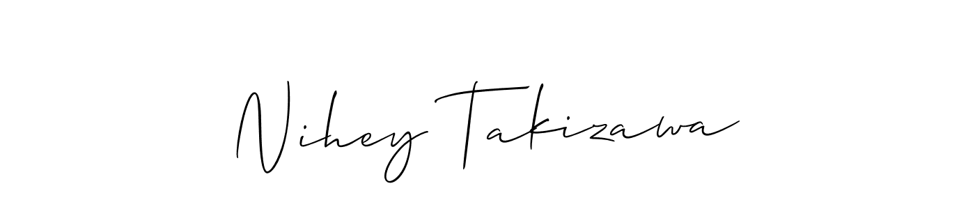 Once you've used our free online signature maker to create your best signature Allison_Script style, it's time to enjoy all of the benefits that Nihey Takizawa name signing documents. Nihey Takizawa signature style 2 images and pictures png