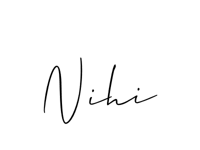 Similarly Allison_Script is the best handwritten signature design. Signature creator online .You can use it as an online autograph creator for name Nihi. Nihi signature style 2 images and pictures png