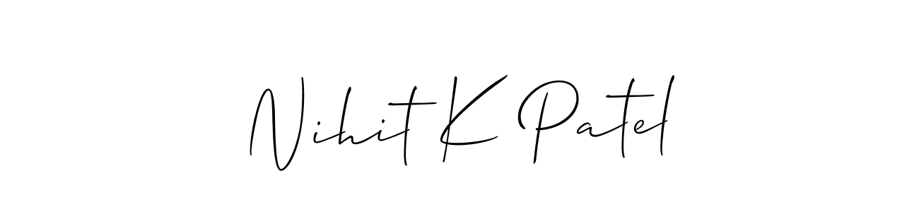 See photos of Nihit K Patel official signature by Spectra . Check more albums & portfolios. Read reviews & check more about Allison_Script font. Nihit K Patel signature style 2 images and pictures png