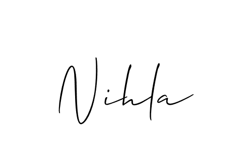 You can use this online signature creator to create a handwritten signature for the name Nihla. This is the best online autograph maker. Nihla signature style 2 images and pictures png