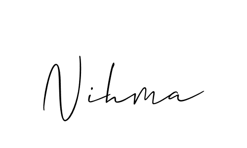 You can use this online signature creator to create a handwritten signature for the name Nihma. This is the best online autograph maker. Nihma signature style 2 images and pictures png