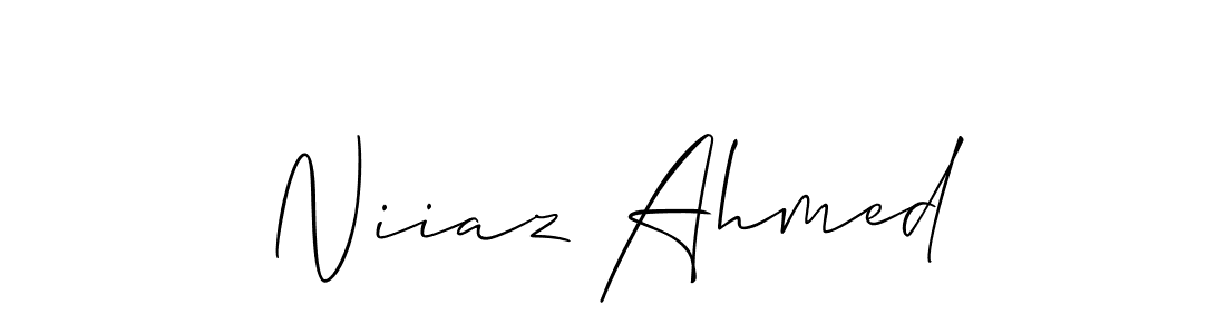 Make a short Niiaz Ahmed signature style. Manage your documents anywhere anytime using Allison_Script. Create and add eSignatures, submit forms, share and send files easily. Niiaz Ahmed signature style 2 images and pictures png