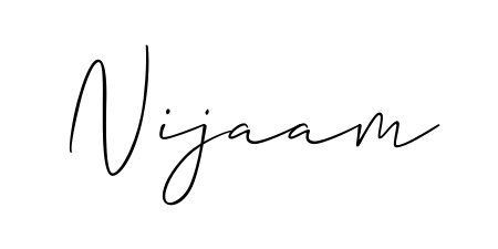 Quickly download Nijaam name signature in high-resolution PNG using Allison_Script style. Ready to insert into PDFs and online applications. Nijaam signature style 2 images and pictures png