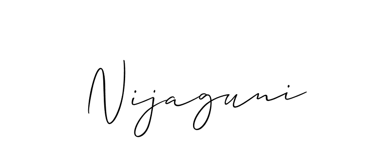 It looks lik you need a new signature style for name Nijaguni. Design unique handwritten (Allison_Script) signature with our free signature maker in just a few clicks. Nijaguni signature style 2 images and pictures png