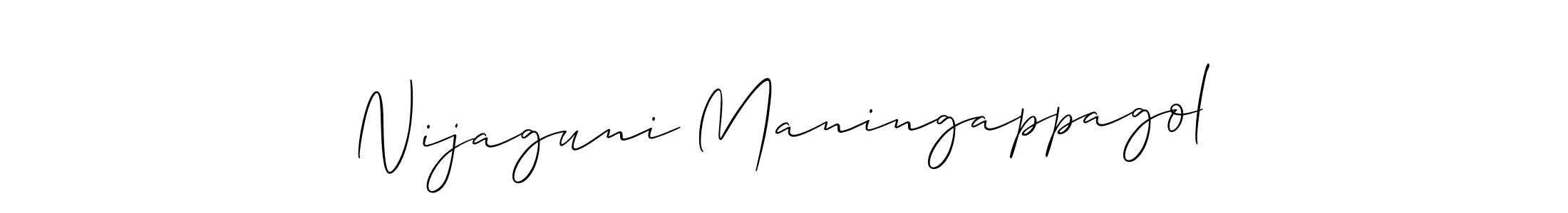 This is the best signature style for the Nijaguni Maningappagol name. Also you like these signature font (Allison_Script). Mix name signature. Nijaguni Maningappagol signature style 2 images and pictures png