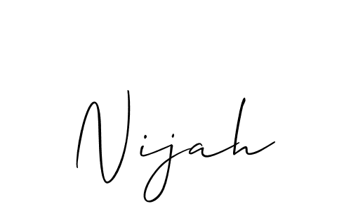 Also we have Nijah name is the best signature style. Create professional handwritten signature collection using Allison_Script autograph style. Nijah signature style 2 images and pictures png