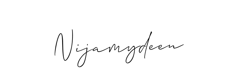 This is the best signature style for the Nijamydeen name. Also you like these signature font (Allison_Script). Mix name signature. Nijamydeen signature style 2 images and pictures png