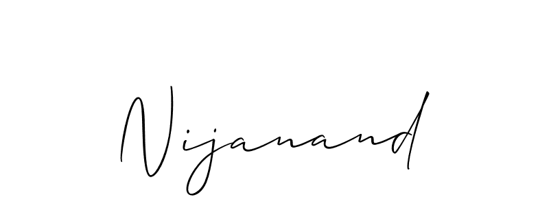 if you are searching for the best signature style for your name Nijanand. so please give up your signature search. here we have designed multiple signature styles  using Allison_Script. Nijanand signature style 2 images and pictures png