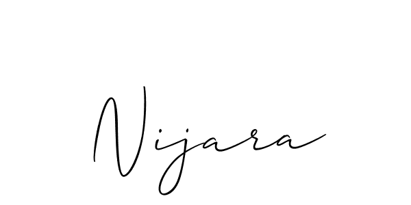 Allison_Script is a professional signature style that is perfect for those who want to add a touch of class to their signature. It is also a great choice for those who want to make their signature more unique. Get Nijara name to fancy signature for free. Nijara signature style 2 images and pictures png