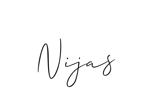 It looks lik you need a new signature style for name Nijas. Design unique handwritten (Allison_Script) signature with our free signature maker in just a few clicks. Nijas signature style 2 images and pictures png